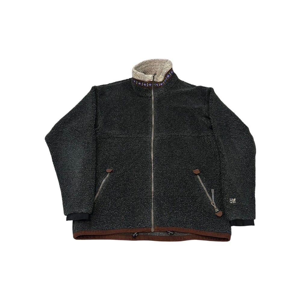 Vintage ALF Sherpa Fleece Jacket Men's Size L
